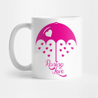 Raining Love Pink Mug